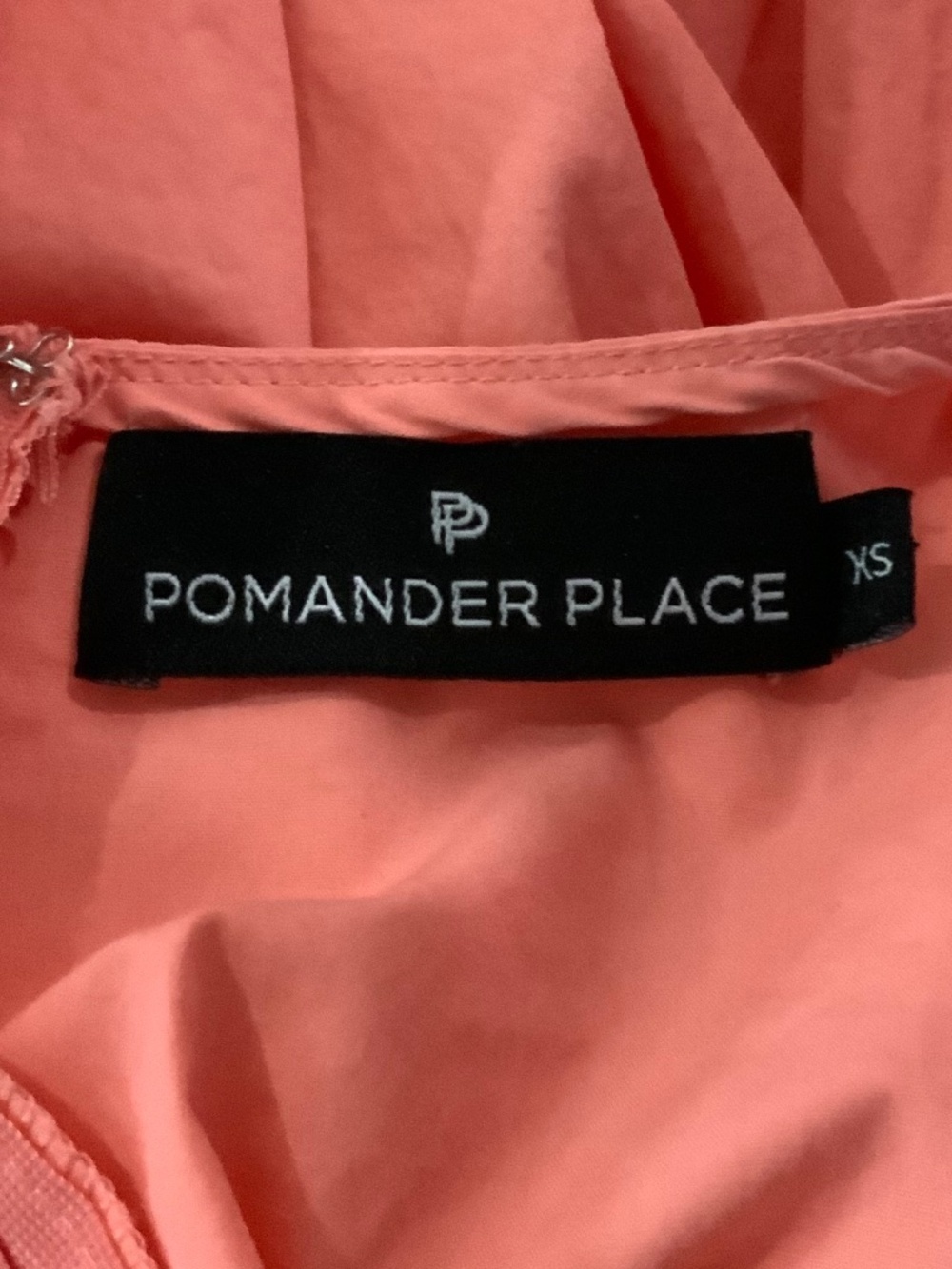 Pomander Place by Tuckernuck Peach Cotton Babydoll Puff Sleeve Top Size XS - Picture 9 of 11